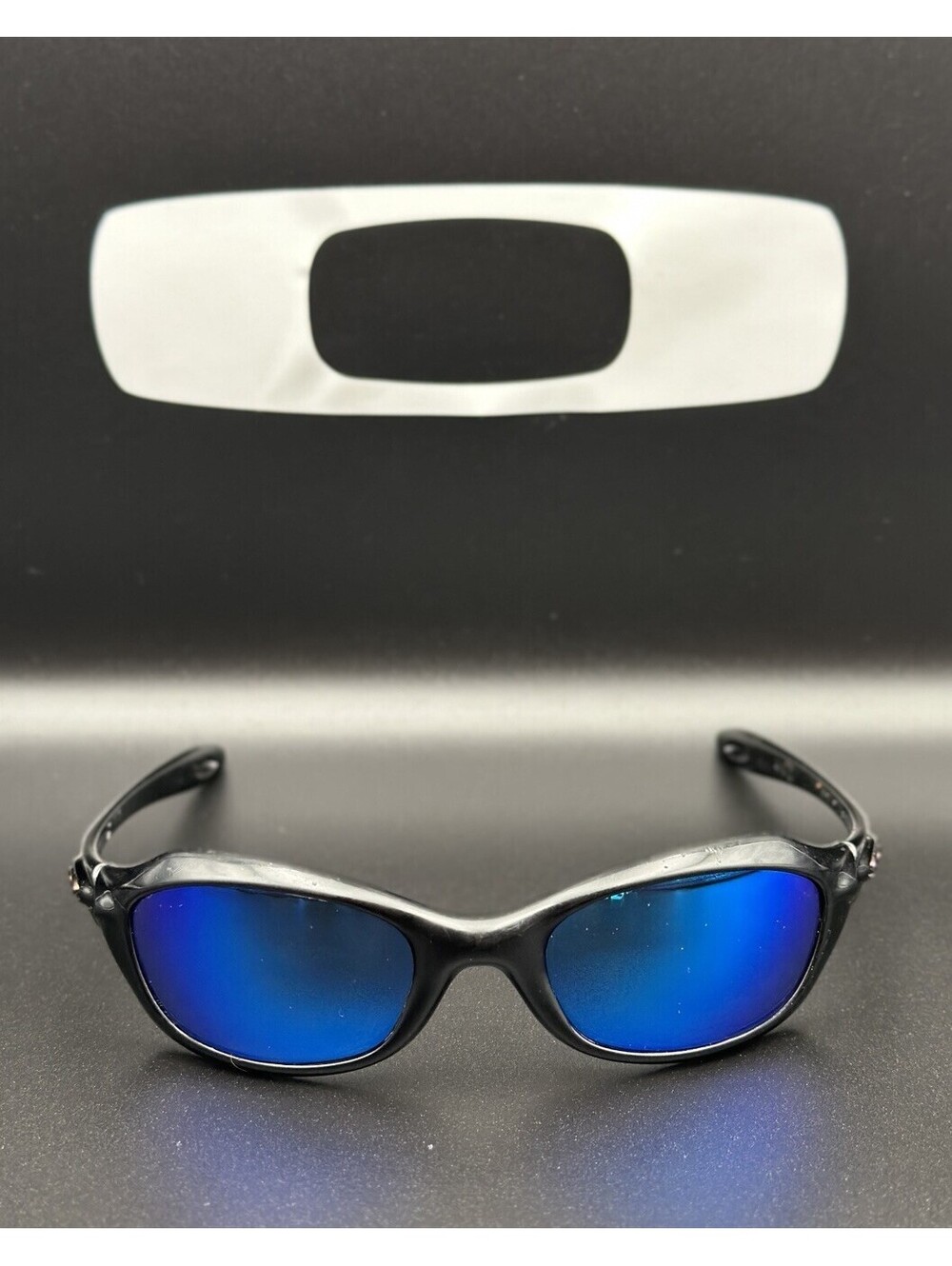 Oakley XS Fives Polished Black w/Blue Iridium Lenses